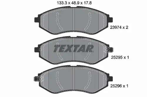 накладки TEXTAR 2397406