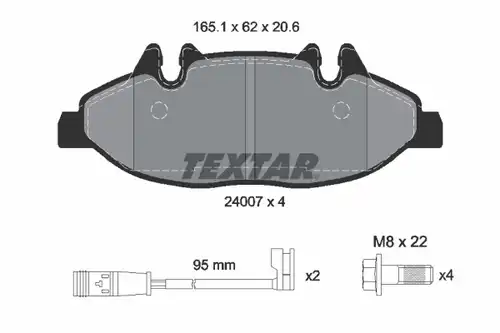 накладки TEXTAR 2400701