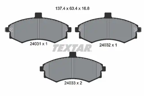 накладки TEXTAR 2403101