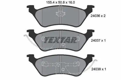 накладки TEXTAR 2403601