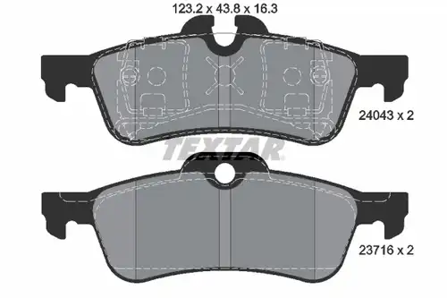 накладки TEXTAR 2404301