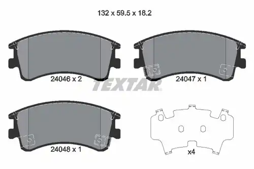 накладки TEXTAR 2404601