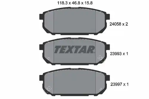 накладки TEXTAR 2405801