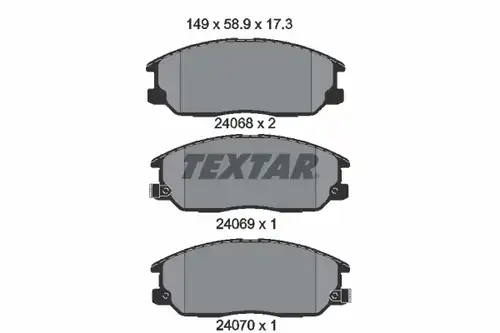 накладки TEXTAR 2406801