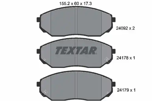 накладки TEXTAR 2409201