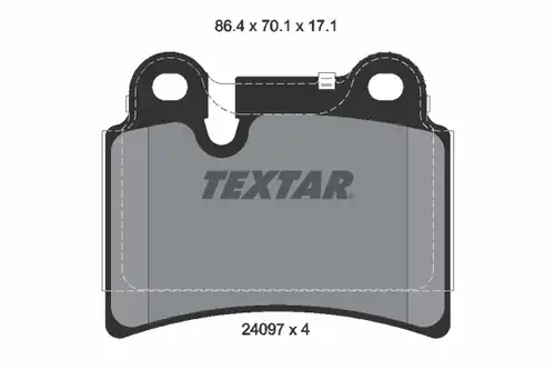 накладки TEXTAR 2409701