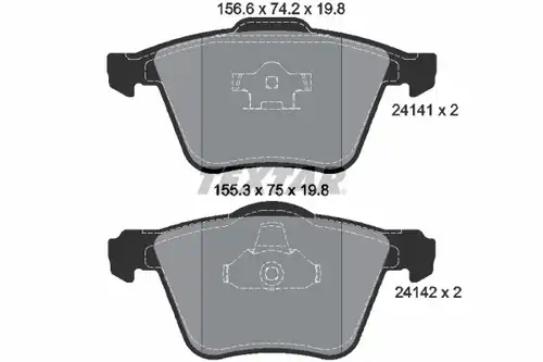 накладки TEXTAR 2414101