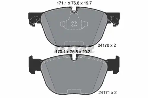 накладки TEXTAR 2417001