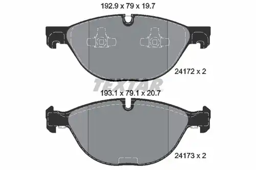 накладки TEXTAR 2417201