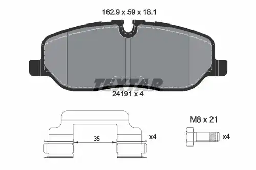 накладки TEXTAR 2419101