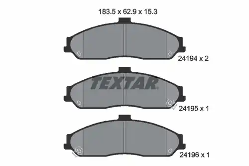 накладки TEXTAR 2419401