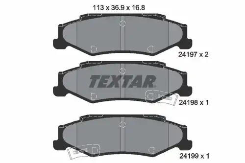 накладки TEXTAR 2419701