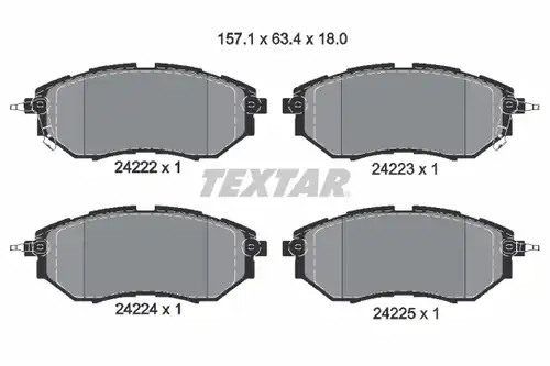 накладки TEXTAR 2422201