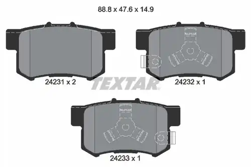 накладки TEXTAR 2423101