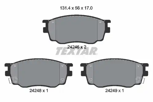 накладки TEXTAR 2424601