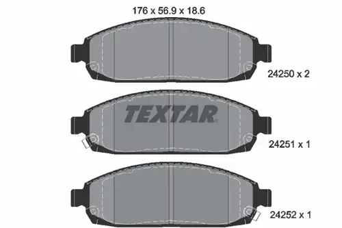 накладки TEXTAR 2425001