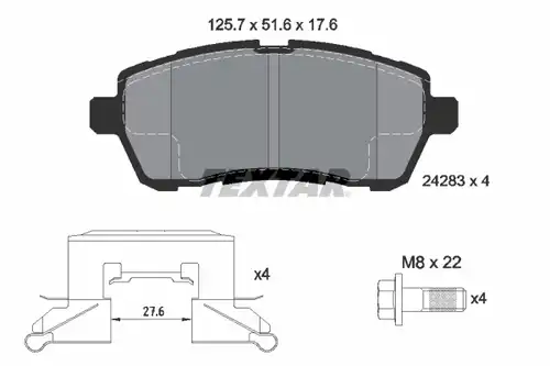 накладки TEXTAR 2428302