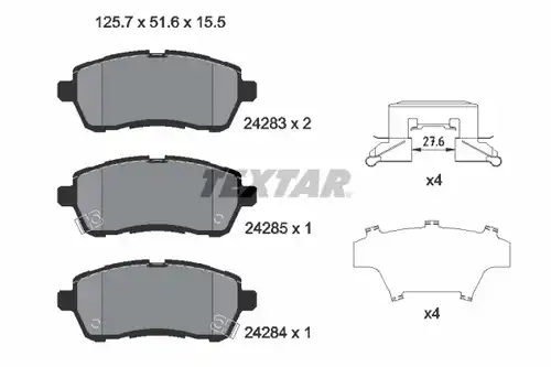 накладки TEXTAR 2428303