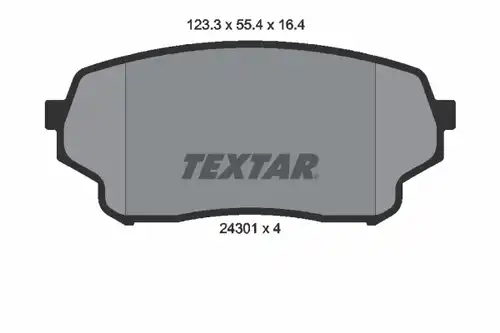 накладки TEXTAR 2430101