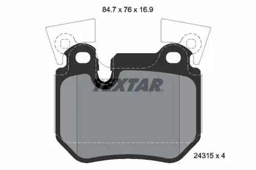 накладки TEXTAR 2431501