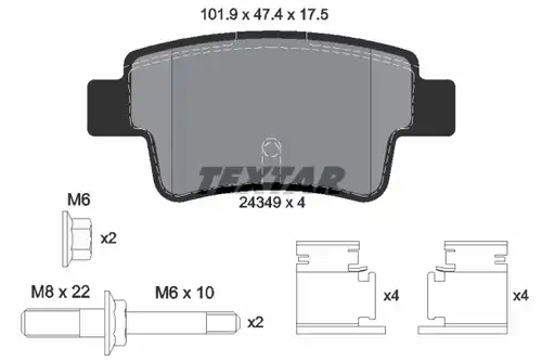 накладки TEXTAR 2434903