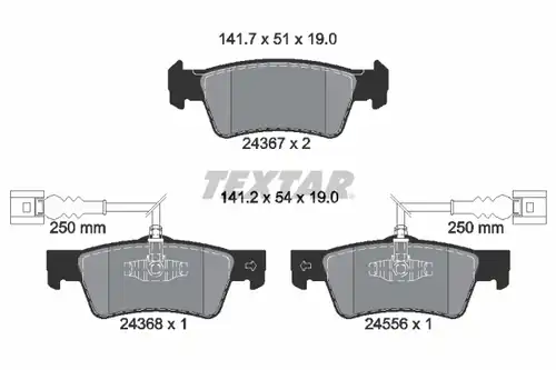 накладки TEXTAR 2436701