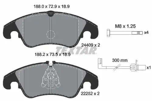 накладки TEXTAR 2440903