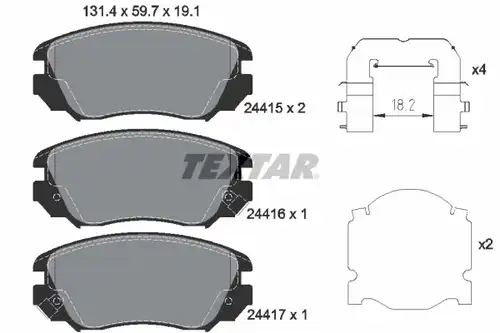 накладки TEXTAR 2441501