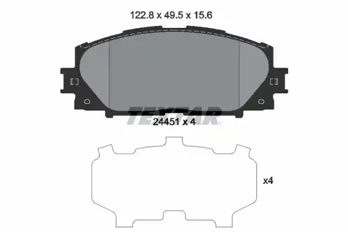 накладки TEXTAR 2445101