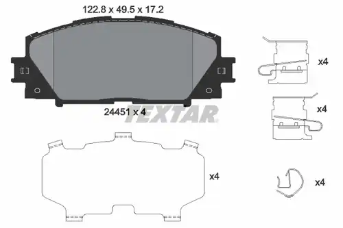 накладки TEXTAR 2445103