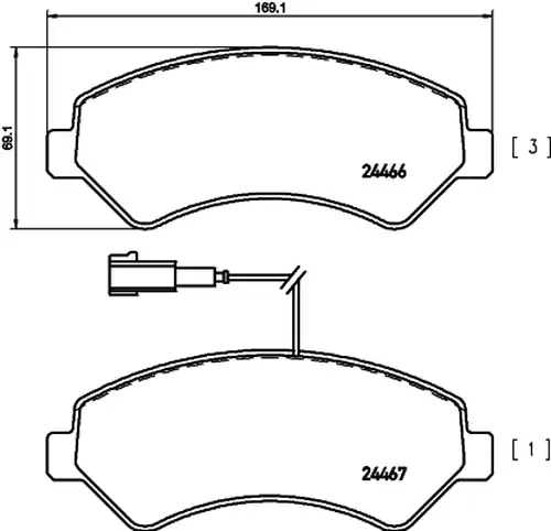 накладки TEXTAR 2446601