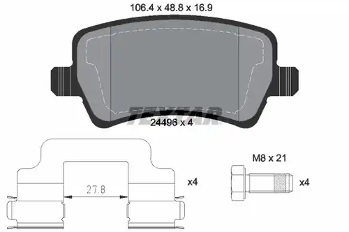 накладки TEXTAR 2449601