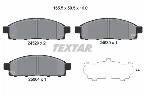 накладки TEXTAR 2452901