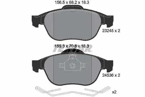 накладки TEXTAR 2453601