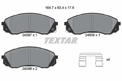 накладки TEXTAR 2459701