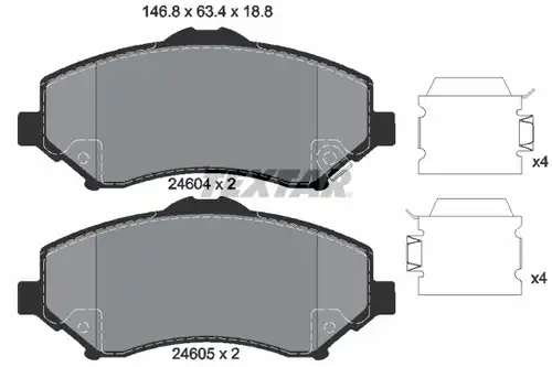 накладки TEXTAR 2460401