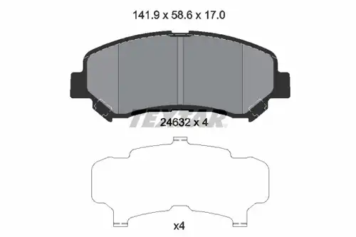 накладки TEXTAR 2463201