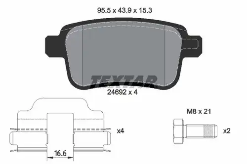 накладки TEXTAR 2469201