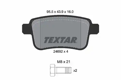 накладки TEXTAR 2469204