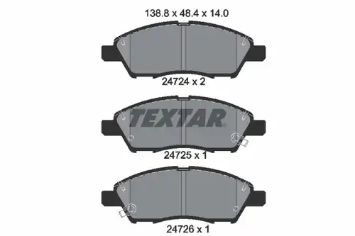 накладки TEXTAR 2472401