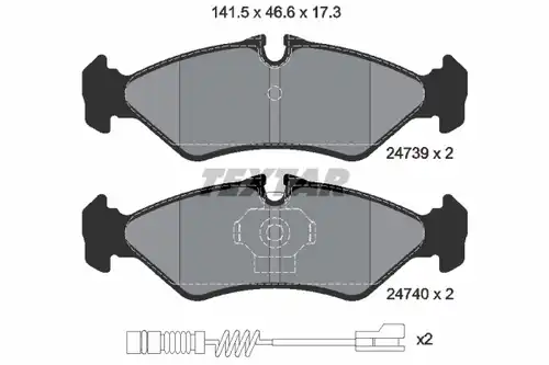 накладки TEXTAR 2473901