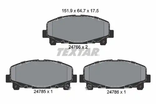 накладки TEXTAR 2476601