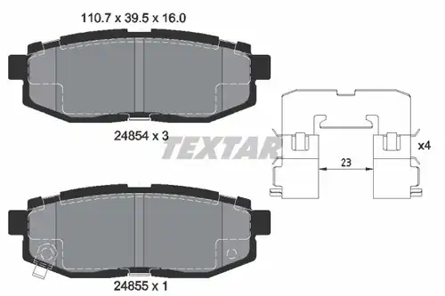 накладки TEXTAR 2485401