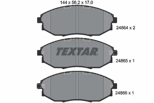 накладки TEXTAR 2486401