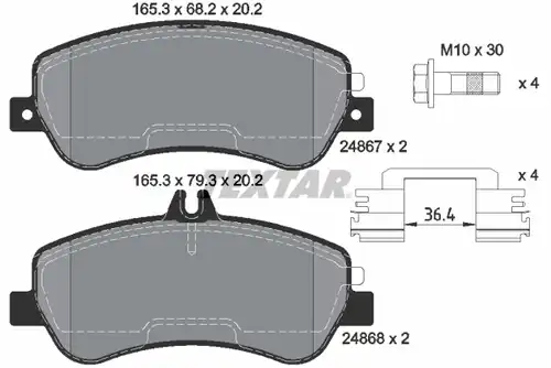 накладки TEXTAR 2486701