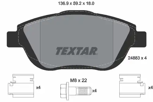 накладки TEXTAR 2488301