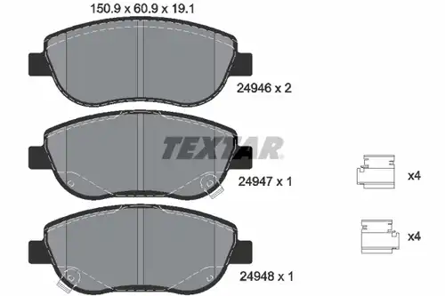 накладки TEXTAR 2494601