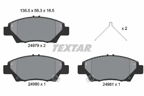 накладки TEXTAR 2497901