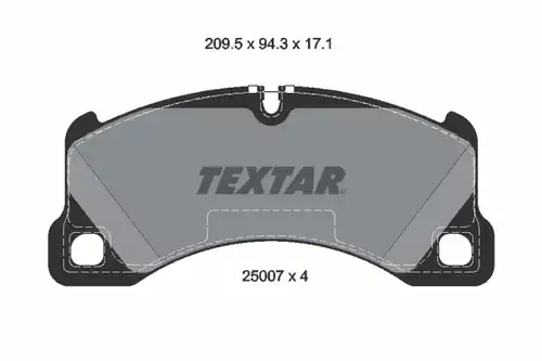 накладки TEXTAR 2500701