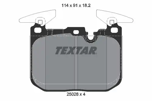 накладки TEXTAR 2502801